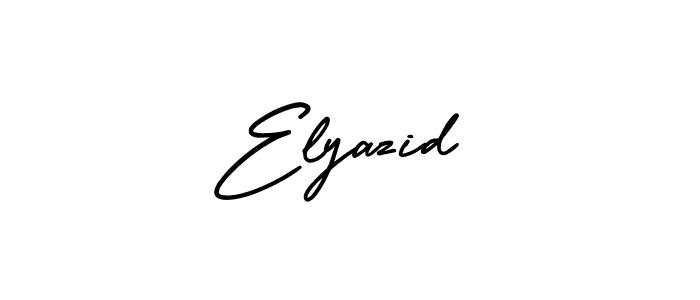 Make a beautiful signature design for name Elyazid. With this signature (AmerikaSignatureDemo-Regular) style, you can create a handwritten signature for free. Elyazid signature style 3 images and pictures png