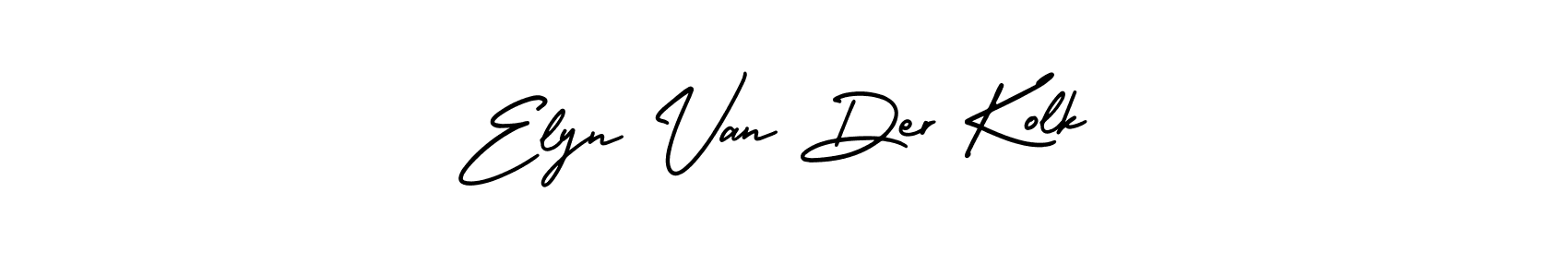 AmerikaSignatureDemo-Regular is a professional signature style that is perfect for those who want to add a touch of class to their signature. It is also a great choice for those who want to make their signature more unique. Get Elyn Van Der Kolk name to fancy signature for free. Elyn Van Der Kolk signature style 3 images and pictures png