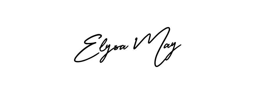 Best and Professional Signature Style for Elysa May. AmerikaSignatureDemo-Regular Best Signature Style Collection. Elysa May signature style 3 images and pictures png