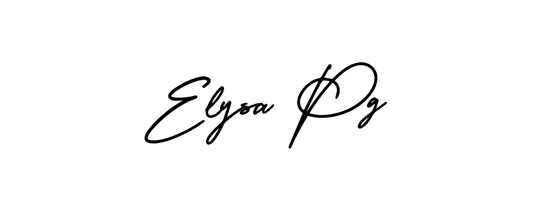 How to make Elysa Pg signature? AmerikaSignatureDemo-Regular is a professional autograph style. Create handwritten signature for Elysa Pg name. Elysa Pg signature style 3 images and pictures png