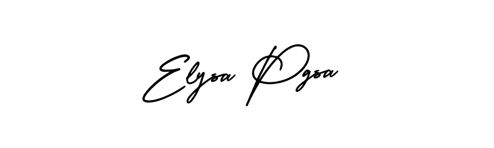 It looks lik you need a new signature style for name Elysa Pgsa. Design unique handwritten (AmerikaSignatureDemo-Regular) signature with our free signature maker in just a few clicks. Elysa Pgsa signature style 3 images and pictures png