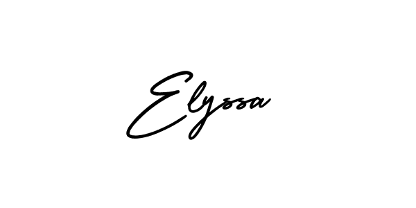 Also we have Elyssa name is the best signature style. Create professional handwritten signature collection using AmerikaSignatureDemo-Regular autograph style. Elyssa signature style 3 images and pictures png