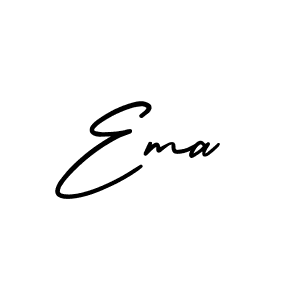 Ema stylish signature style. Best Handwritten Sign (AmerikaSignatureDemo-Regular) for my name. Handwritten Signature Collection Ideas for my name Ema. Ema signature style 3 images and pictures png