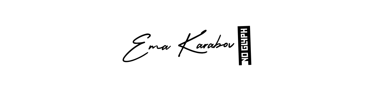 Make a beautiful signature design for name Ema Karabová. Use this online signature maker to create a handwritten signature for free. Ema Karabová signature style 3 images and pictures png