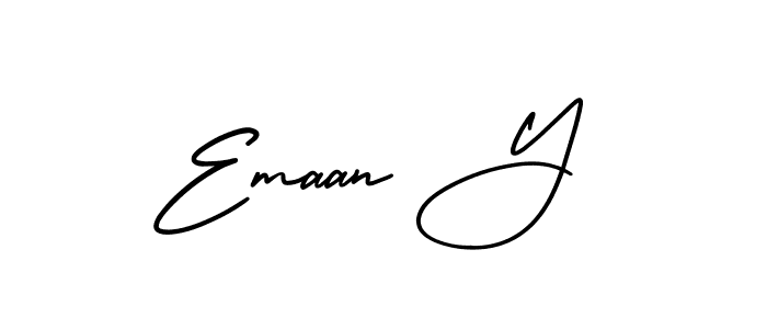 AmerikaSignatureDemo-Regular is a professional signature style that is perfect for those who want to add a touch of class to their signature. It is also a great choice for those who want to make their signature more unique. Get Emaan Y name to fancy signature for free. Emaan Y signature style 3 images and pictures png