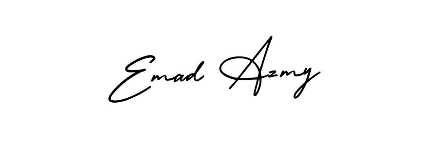 You can use this online signature creator to create a handwritten signature for the name Emad Azmy. This is the best online autograph maker. Emad Azmy signature style 3 images and pictures png