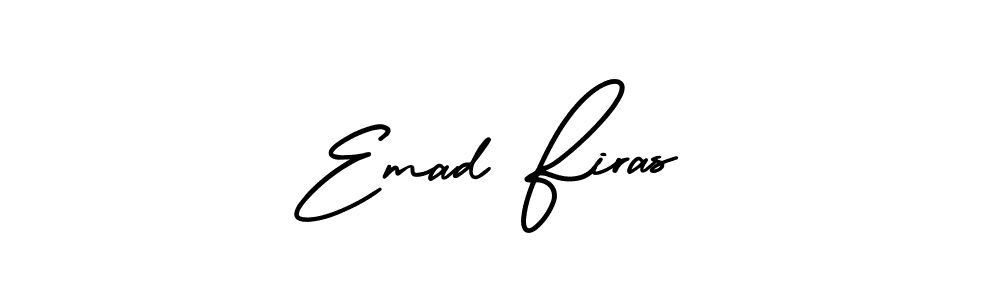 Make a short Emad Firas signature style. Manage your documents anywhere anytime using AmerikaSignatureDemo-Regular. Create and add eSignatures, submit forms, share and send files easily. Emad Firas signature style 3 images and pictures png