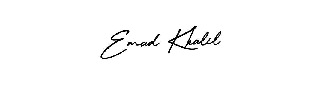 Also You can easily find your signature by using the search form. We will create Emad Khalil name handwritten signature images for you free of cost using AmerikaSignatureDemo-Regular sign style. Emad Khalil signature style 3 images and pictures png