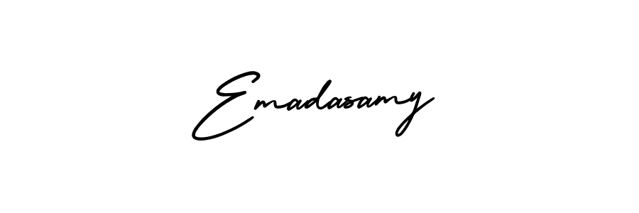 Use a signature maker to create a handwritten signature online. With this signature software, you can design (AmerikaSignatureDemo-Regular) your own signature for name Emadasamy. Emadasamy signature style 3 images and pictures png