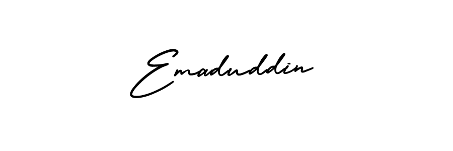 Make a beautiful signature design for name Emaduddin. Use this online signature maker to create a handwritten signature for free. Emaduddin signature style 3 images and pictures png
