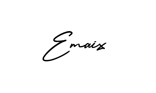 Emaix stylish signature style. Best Handwritten Sign (AmerikaSignatureDemo-Regular) for my name. Handwritten Signature Collection Ideas for my name Emaix. Emaix signature style 3 images and pictures png