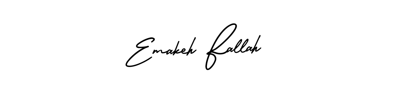 Also we have Emakeh Fallah name is the best signature style. Create professional handwritten signature collection using AmerikaSignatureDemo-Regular autograph style. Emakeh Fallah signature style 3 images and pictures png