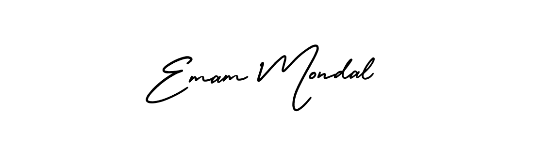 Also You can easily find your signature by using the search form. We will create Emam Mondal name handwritten signature images for you free of cost using AmerikaSignatureDemo-Regular sign style. Emam Mondal signature style 3 images and pictures png