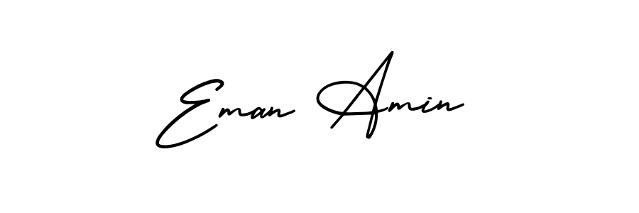 How to make Eman Amin name signature. Use AmerikaSignatureDemo-Regular style for creating short signs online. This is the latest handwritten sign. Eman Amin signature style 3 images and pictures png