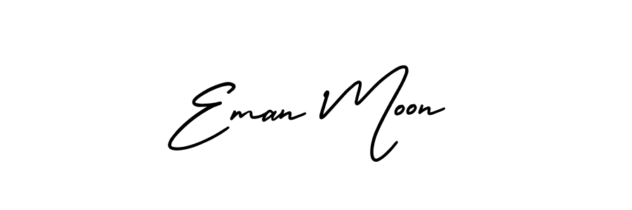 Best and Professional Signature Style for Eman Moon. AmerikaSignatureDemo-Regular Best Signature Style Collection. Eman Moon signature style 3 images and pictures png