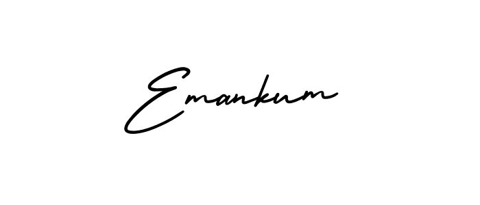 Make a beautiful signature design for name Emankum. With this signature (AmerikaSignatureDemo-Regular) style, you can create a handwritten signature for free. Emankum signature style 3 images and pictures png