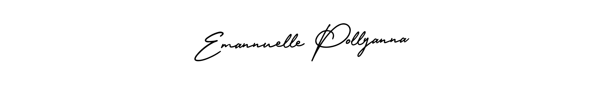 Design your own signature with our free online signature maker. With this signature software, you can create a handwritten (AmerikaSignatureDemo-Regular) signature for name Emannuelle Pollyanna. Emannuelle Pollyanna signature style 3 images and pictures png