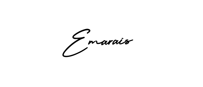 Emarais stylish signature style. Best Handwritten Sign (AmerikaSignatureDemo-Regular) for my name. Handwritten Signature Collection Ideas for my name Emarais. Emarais signature style 3 images and pictures png