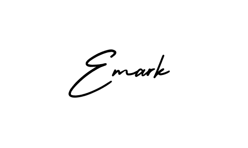 It looks lik you need a new signature style for name Emark. Design unique handwritten (AmerikaSignatureDemo-Regular) signature with our free signature maker in just a few clicks. Emark signature style 3 images and pictures png
