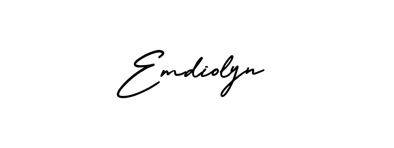 How to make Emdiolyn signature? AmerikaSignatureDemo-Regular is a professional autograph style. Create handwritten signature for Emdiolyn name. Emdiolyn signature style 3 images and pictures png