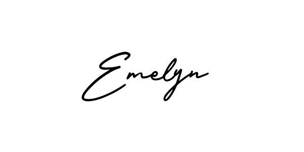 This is the best signature style for the Emelyn name. Also you like these signature font (AmerikaSignatureDemo-Regular). Mix name signature. Emelyn signature style 3 images and pictures png