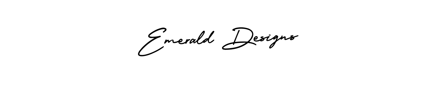 Create a beautiful signature design for name Emerald Designs. With this signature (AmerikaSignatureDemo-Regular) fonts, you can make a handwritten signature for free. Emerald Designs signature style 3 images and pictures png
