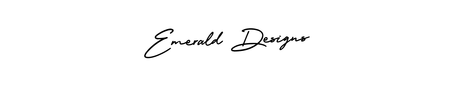 Create a beautiful signature design for name Emerald Designs. With this signature (AmerikaSignatureDemo-Regular) fonts, you can make a handwritten signature for free. Emerald Designs signature style 3 images and pictures png