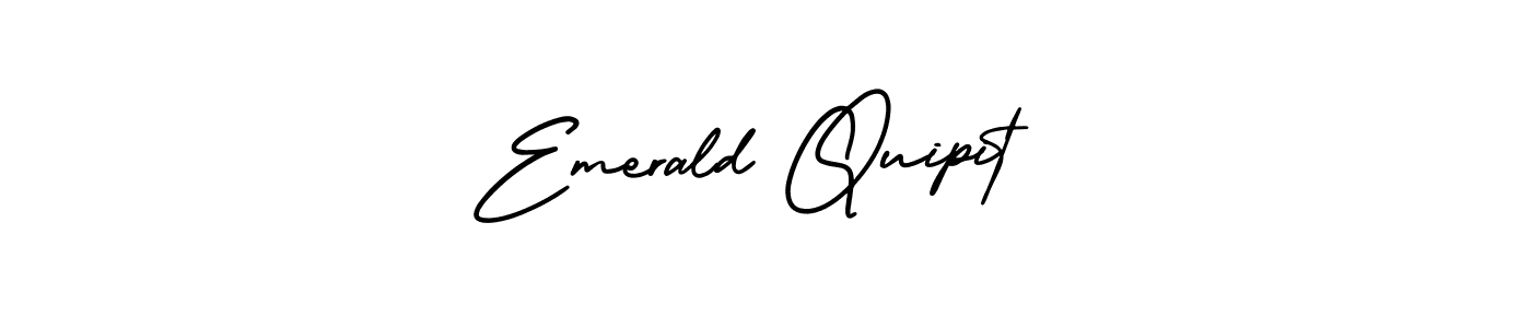 Also we have Emerald Quipit name is the best signature style. Create professional handwritten signature collection using AmerikaSignatureDemo-Regular autograph style. Emerald Quipit signature style 3 images and pictures png