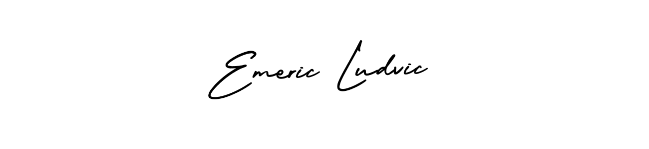 This is the best signature style for the Emeric Ludvic name. Also you like these signature font (AmerikaSignatureDemo-Regular). Mix name signature. Emeric Ludvic signature style 3 images and pictures png