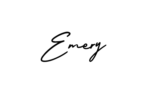 You should practise on your own different ways (AmerikaSignatureDemo-Regular) to write your name (Emery) in signature. don't let someone else do it for you. Emery signature style 3 images and pictures png