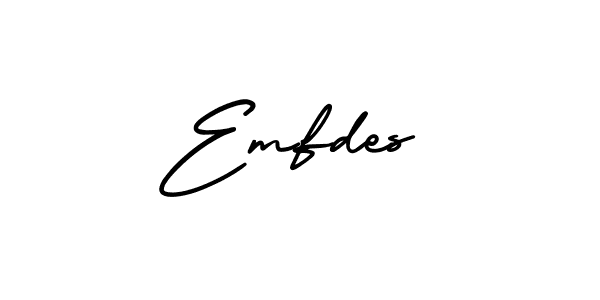 Design your own signature with our free online signature maker. With this signature software, you can create a handwritten (AmerikaSignatureDemo-Regular) signature for name Emfdes. Emfdes signature style 3 images and pictures png