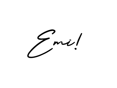 AmerikaSignatureDemo-Regular is a professional signature style that is perfect for those who want to add a touch of class to their signature. It is also a great choice for those who want to make their signature more unique. Get Emi! name to fancy signature for free. Emi! signature style 3 images and pictures png