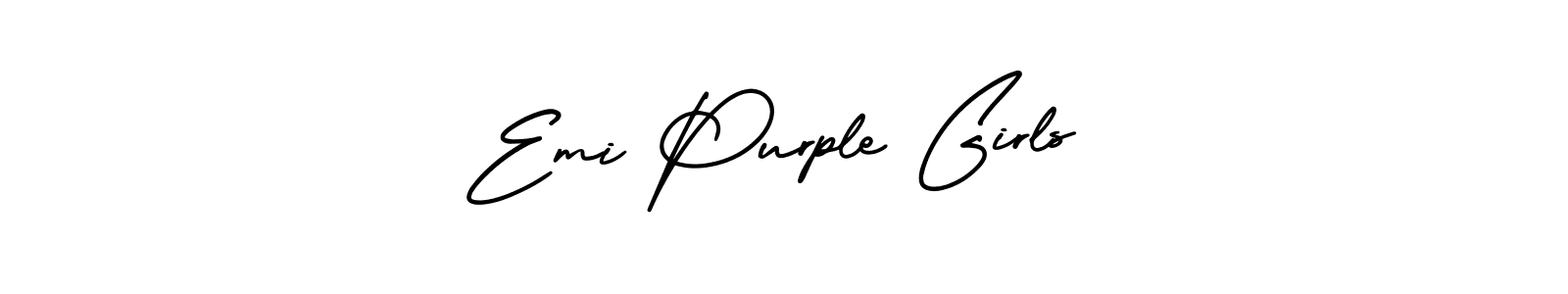 Also You can easily find your signature by using the search form. We will create Emi Purple Girls name handwritten signature images for you free of cost using AmerikaSignatureDemo-Regular sign style. Emi Purple Girls signature style 3 images and pictures png