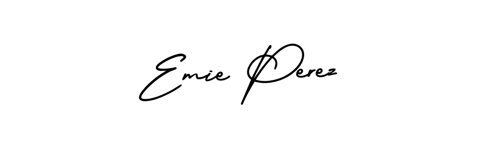 It looks lik you need a new signature style for name Emie Perez. Design unique handwritten (AmerikaSignatureDemo-Regular) signature with our free signature maker in just a few clicks. Emie Perez signature style 3 images and pictures png