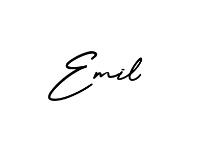 How to make Emil name signature. Use AmerikaSignatureDemo-Regular style for creating short signs online. This is the latest handwritten sign. Emil signature style 3 images and pictures png