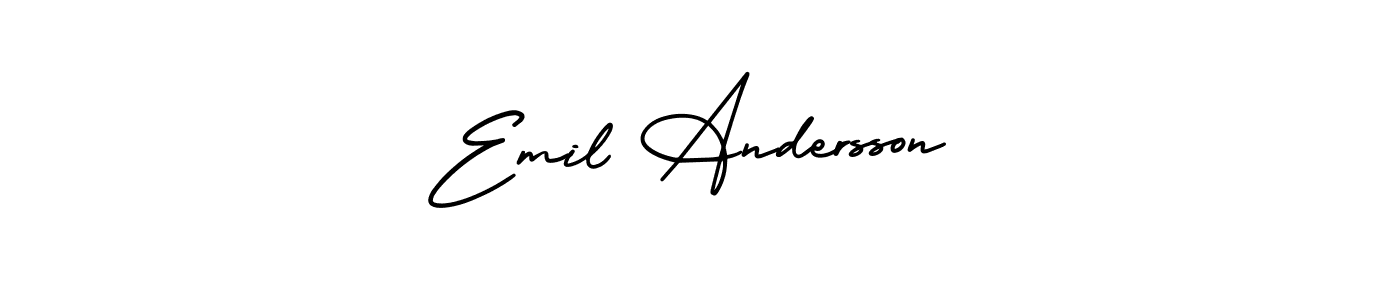 Design your own signature with our free online signature maker. With this signature software, you can create a handwritten (AmerikaSignatureDemo-Regular) signature for name Emil Andersson. Emil Andersson signature style 3 images and pictures png