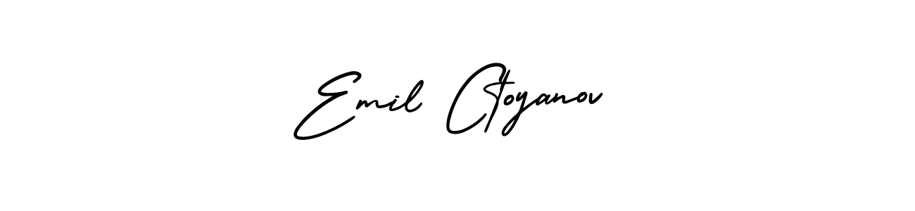 How to make Emil Ctoyanov name signature. Use AmerikaSignatureDemo-Regular style for creating short signs online. This is the latest handwritten sign. Emil Ctoyanov signature style 3 images and pictures png