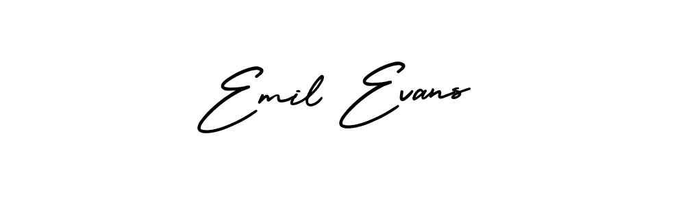 Emil Evans stylish signature style. Best Handwritten Sign (AmerikaSignatureDemo-Regular) for my name. Handwritten Signature Collection Ideas for my name Emil Evans. Emil Evans signature style 3 images and pictures png