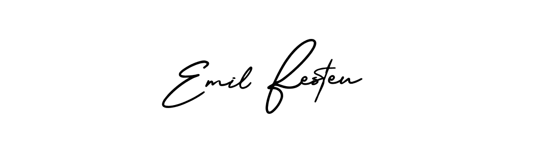 Design your own signature with our free online signature maker. With this signature software, you can create a handwritten (AmerikaSignatureDemo-Regular) signature for name Emil Festeu. Emil Festeu signature style 3 images and pictures png