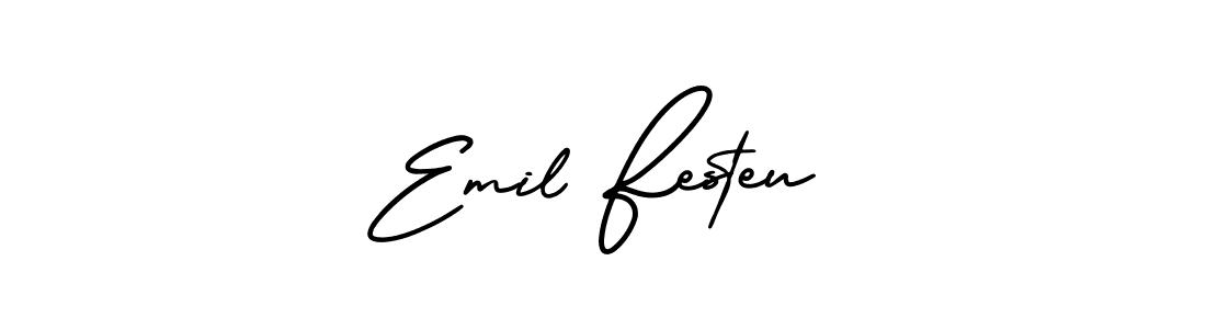 Design your own signature with our free online signature maker. With this signature software, you can create a handwritten (AmerikaSignatureDemo-Regular) signature for name Emil Festeu. Emil Festeu signature style 3 images and pictures png