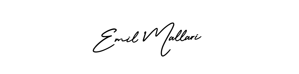 Check out images of Autograph of Emil Mallari name. Actor Emil Mallari Signature Style. AmerikaSignatureDemo-Regular is a professional sign style online. Emil Mallari signature style 3 images and pictures png