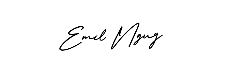 Make a beautiful signature design for name Emil Nguy. Use this online signature maker to create a handwritten signature for free. Emil Nguy signature style 3 images and pictures png