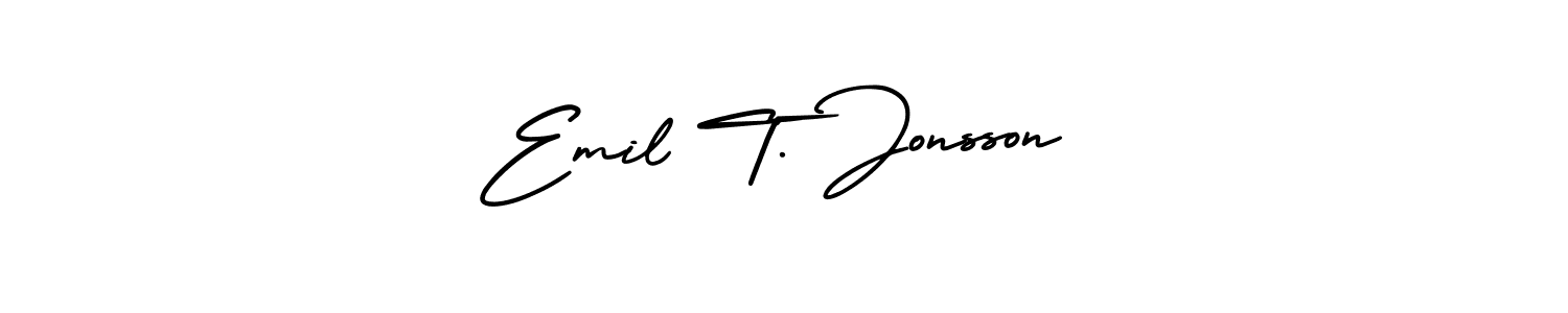 Also we have Emil T. Jonsson name is the best signature style. Create professional handwritten signature collection using AmerikaSignatureDemo-Regular autograph style. Emil T. Jonsson signature style 3 images and pictures png