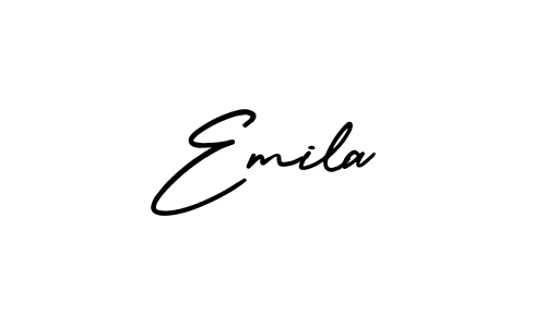 It looks lik you need a new signature style for name Emila. Design unique handwritten (AmerikaSignatureDemo-Regular) signature with our free signature maker in just a few clicks. Emila signature style 3 images and pictures png