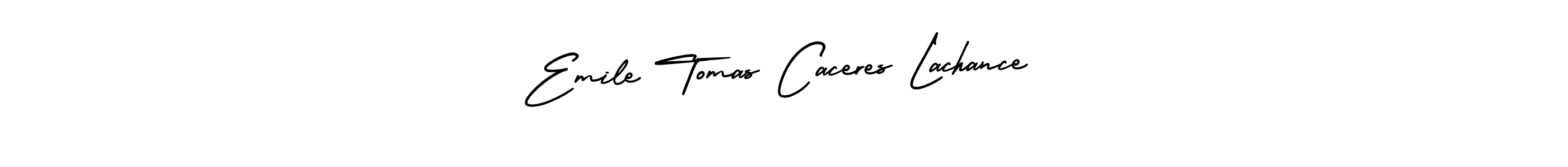 Make a beautiful signature design for name Emile Tomas Caceres Lachance. Use this online signature maker to create a handwritten signature for free. Emile Tomas Caceres Lachance signature style 3 images and pictures png