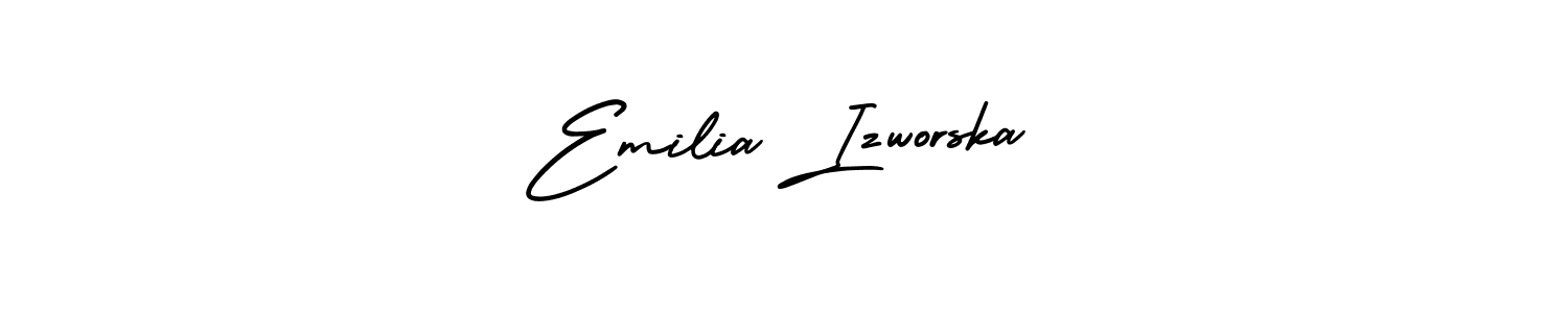 Also You can easily find your signature by using the search form. We will create Emilia Izworska name handwritten signature images for you free of cost using AmerikaSignatureDemo-Regular sign style. Emilia Izworska signature style 3 images and pictures png