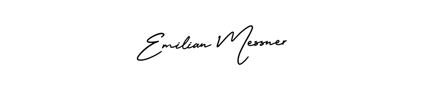 Make a short Emilian Messner signature style. Manage your documents anywhere anytime using AmerikaSignatureDemo-Regular. Create and add eSignatures, submit forms, share and send files easily. Emilian Messner signature style 3 images and pictures png