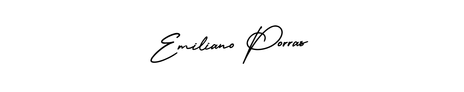 It looks lik you need a new signature style for name Emiliano Porras. Design unique handwritten (AmerikaSignatureDemo-Regular) signature with our free signature maker in just a few clicks. Emiliano Porras signature style 3 images and pictures png