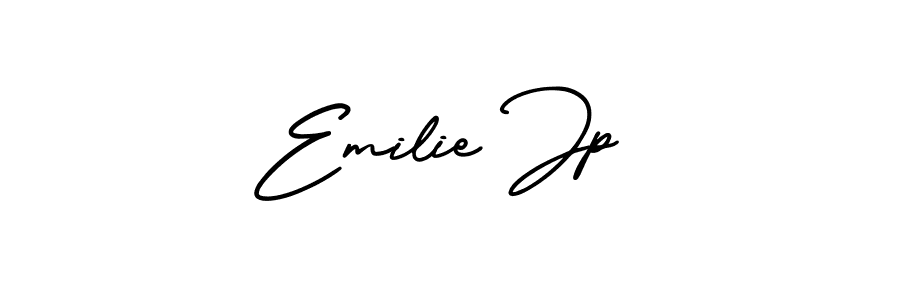 Create a beautiful signature design for name Emilie Jp. With this signature (AmerikaSignatureDemo-Regular) fonts, you can make a handwritten signature for free. Emilie Jp signature style 3 images and pictures png