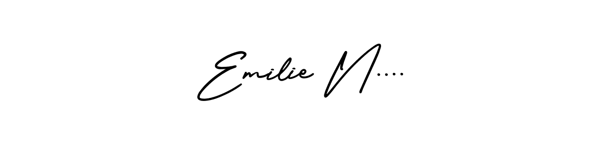 How to make Emilie N.... name signature. Use AmerikaSignatureDemo-Regular style for creating short signs online. This is the latest handwritten sign. Emilie N.... signature style 3 images and pictures png